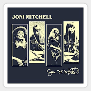 Joni Mitchell Retro Sticker